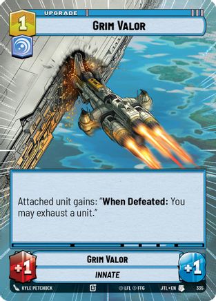 Grim Valor (335) (Hyperspace) (335) [Jump to Lightspeed] - Fantasy Flight Games - Card Brawlers | Quebec | Canada |