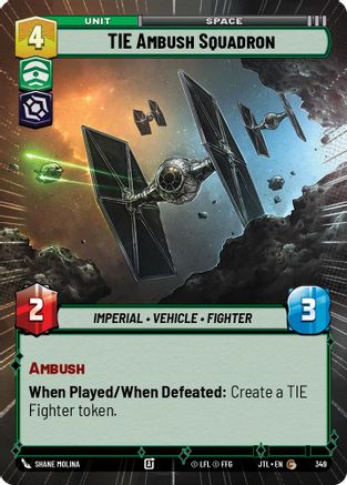 TIE Ambush Squadron (349) (Hyperspace) (349) [Jump to Lightspeed] - Fantasy Flight Games - Card Brawlers | Quebec | Canada |