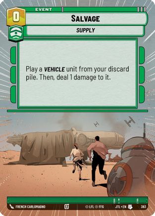 Salvage (383) (Hyperspace) (383) [Jump to Lightspeed] - Fantasy Flight Games - Card Brawlers | Quebec | Canada |