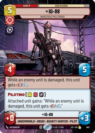 IG-88 - Murderous Phlutdroid (403) (Hyperspace) (403) [Jump to Lightspeed] - Fantasy Flight Games - Card Brawlers | Quebec | Canada |