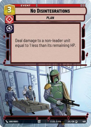 No Disintegrations (406) (Hyperspace) (406) [Jump to Lightspeed] - Fantasy Flight Games - Card Brawlers | Quebec | Canada |