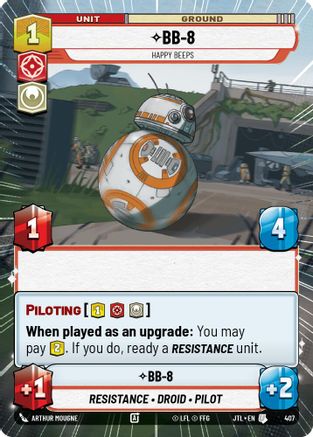 BB-8 - Happy Beeps (407) (Hyperspace) (407) [Jump to Lightspeed] - Fantasy Flight Games - Card Brawlers | Quebec | Canada |