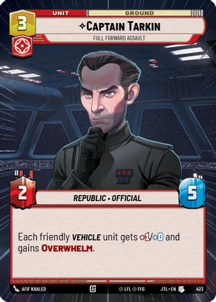 Captain Tarkin - Full Forward Assault (423) (Hyperspace) (423) [Jump to Lightspeed] - Fantasy Flight Games - Card Brawlers | Quebec | Canada |