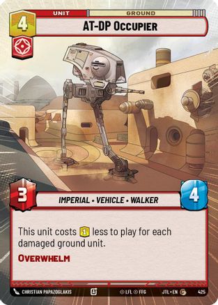 AT-DP Occupier (425) (Hyperspace) (425) [Jump to Lightspeed] - Fantasy Flight Games - Card Brawlers | Quebec | Canada |