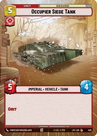 Occupier Siege Tank (429) (Hyperspace) (429) [Jump to Lightspeed] - Fantasy Flight Games - Card Brawlers | Quebec | Canada |