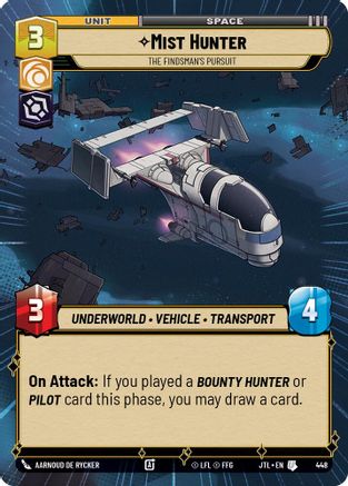Mist Hunter - The Findsman's Pursuit (448) (Hyperspace) (448) [Jump to Lightspeed] - Fantasy Flight Games - Card Brawlers | Quebec | Canada |