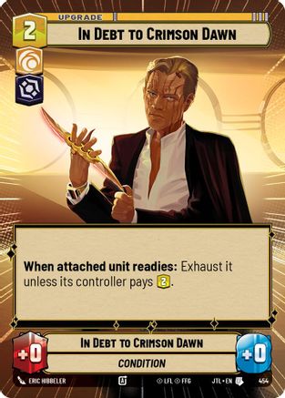 In Debt to Crimson Dawn (454) (Hyperspace) (454) [Jump to Lightspeed] - Fantasy Flight Games - Card Brawlers | Quebec | Canada |