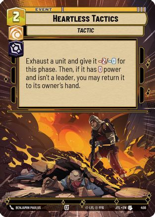 Heartless Tactics (456) (Hyperspace) (456) [Jump to Lightspeed] - Fantasy Flight Games - Card Brawlers | Quebec | Canada |