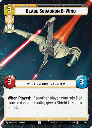 Blade Squadron B-Wing (461) (Hyperspace) (461) [Jump to Lightspeed] - Fantasy Flight Games - Card Brawlers | Quebec | Canada |
