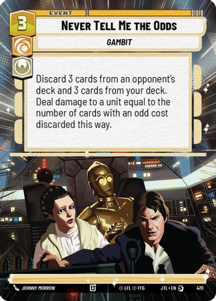 Never Tell Me the Odds (470) (Hyperspace) (470) [Jump to Lightspeed] - Fantasy Flight Games - Card Brawlers | Quebec | Canada |
