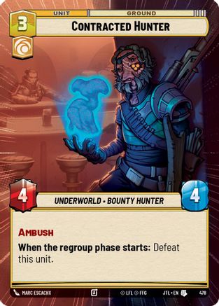 Contracted Hunter (478) (Hyperspace) (478) [Jump to Lightspeed] - Fantasy Flight Games - Card Brawlers | Quebec | Canada |