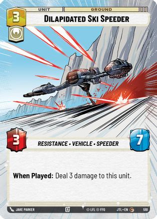 Dilapidated Ski Speeder (510) (Hyperspace) (510) [Jump to Lightspeed] - Fantasy Flight Games - Card Brawlers | Quebec | Canada |