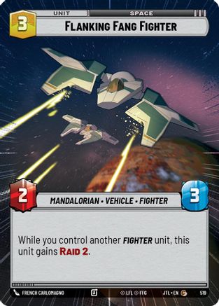 Flanking Fang Fighter (519) (Hyperspace) (519) [Jump to Lightspeed] - Fantasy Flight Games - Card Brawlers | Quebec | Canada |