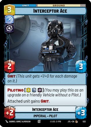 Interceptor Ace (532) (532) [Jump to Lightspeed] - Fantasy Flight Games - Card Brawlers | Quebec | Canada |