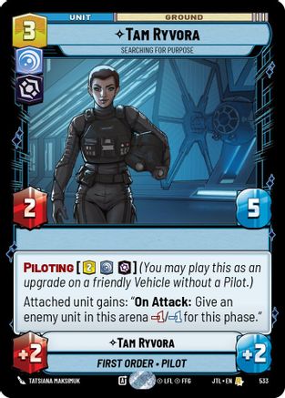 Tam Ryvora - Searching For Purpose (533) (533) [Jump to Lightspeed] - Fantasy Flight Games - Card Brawlers | Quebec | Canada |