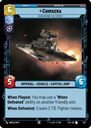 Chimaera - Reinforcing the Center (537) (537) [Jump to Lightspeed] - Fantasy Flight Games - Card Brawlers | Quebec | Canada |