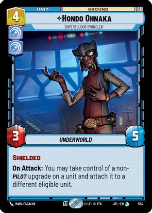Hondo Ohnaka - Superfluous Swindler (554) (554) [Jump to Lightspeed] - Fantasy Flight Games - Card Brawlers | Quebec | Canada |