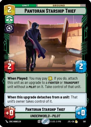 Pantoran Starship Thief (581) (581) [Jump to Lightspeed] - Fantasy Flight Games - Card Brawlers | Quebec | Canada |