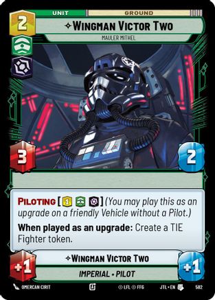 Wingman Victor Two - Mauler Mithel (582) (582) [Jump to Lightspeed] - Fantasy Flight Games - Card Brawlers | Quebec | Canada |