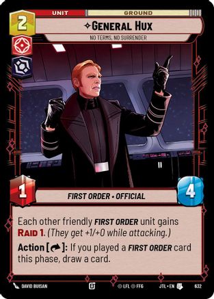 General Hux - No Terms, No Surrender (632) (632) [Jump to Lightspeed] - Fantasy Flight Games - Card Brawlers | Quebec | Canada |