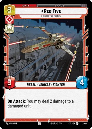 Red Five - Running the Trench (649) (649) [Jump to Lightspeed] - Fantasy Flight Games - Card Brawlers | Quebec | Canada |