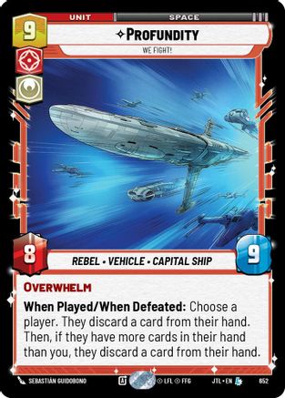 Profundity - We Fight! (652) (652) [Jump to Lightspeed] - Fantasy Flight Games - Card Brawlers | Quebec | Canada |
