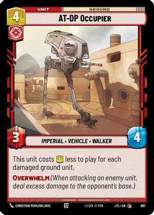 AT-DP Occupier (661) (661) [Jump to Lightspeed] - Fantasy Flight Games - Card Brawlers | Quebec | Canada |