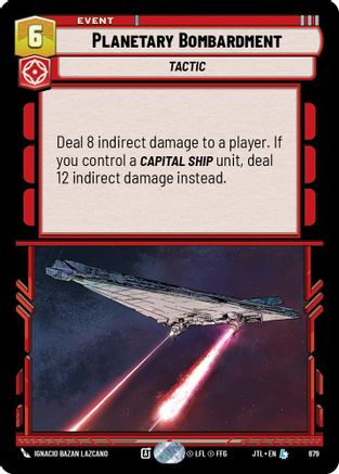 Planetary Bombardment (679) (679) [Jump to Lightspeed] - Fantasy Flight Games - Card Brawlers | Quebec | Canada |
