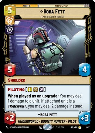 Boba Fett - Feared Bounty Hunter (687) (687) [Jump to Lightspeed] - Fantasy Flight Games - Card Brawlers | Quebec | Canada |