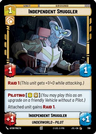 Independent Smuggler (709) (709) [Jump to Lightspeed] - Fantasy Flight Games - Card Brawlers | Quebec | Canada |