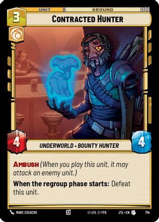 Contracted Hunter (714) (714) [Jump to Lightspeed] - Fantasy Flight Games - Card Brawlers | Quebec | Canada |
