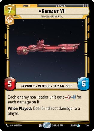 Radiant VII - Ambassadors' Arrival (724) (724) [Jump to Lightspeed] - Fantasy Flight Games - Card Brawlers | Quebec | Canada |