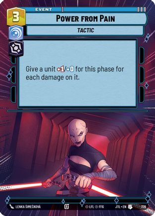 Power from Pain (776) (Hyperspace Foil) (776) [Jump to Lightspeed] - Fantasy Flight Games - Card Brawlers | Quebec | Canada |
