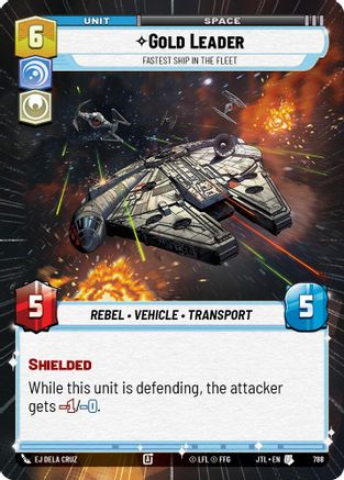 Gold Leader - Fastest Ship in the Fleet (788) (Hyperspace Foil) (788) [Jump to Lightspeed] - Fantasy Flight Games - Card Brawlers | Quebec | Canada |