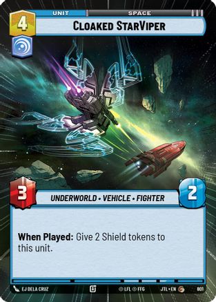 Cloaked StarViper (801) (Hyperspace Foil) (801) [Jump to Lightspeed] - Fantasy Flight Games - Card Brawlers | Quebec | Canada |
