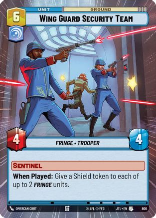 Wing Guard Security Team (806) (Hyperspace Foil) (806) [Jump to Lightspeed] - Fantasy Flight Games - Card Brawlers | Quebec | Canada |
