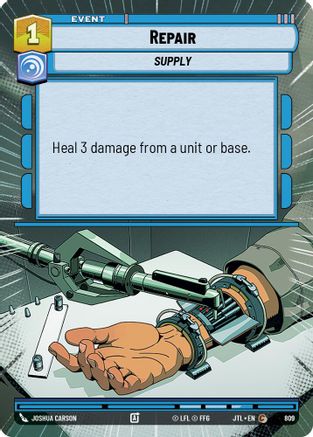 Repair (809) (Hyperspace Foil) (809) [Jump to Lightspeed] - Fantasy Flight Games - Card Brawlers | Quebec | Canada |