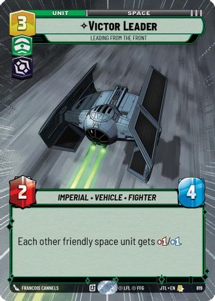 Victor Leader - Leading from the Front (819) (Hyperspace Foil) (819) [Jump to Lightspeed] - Fantasy Flight Games - Card Brawlers | Quebec | Canada |