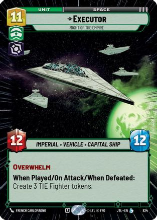 Executor - Might of the Empire (824) (Hyperspace Foil) (824) [Jump to Lightspeed] - Fantasy Flight Games - Card Brawlers | Quebec | Canada |