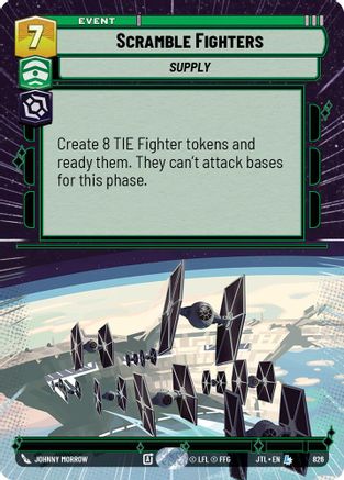 Scramble Fighters (826) (Hyperspace Foil) (826) [Jump to Lightspeed] - Fantasy Flight Games - Card Brawlers | Quebec | Canada |