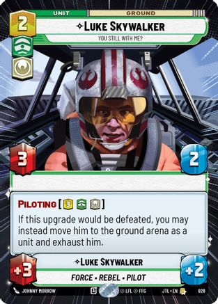Luke Skywalker - You Still With Me? (828) (Hyperspace Foil) (828) [Jump to Lightspeed] - Fantasy Flight Games - Card Brawlers | Quebec | Canada |