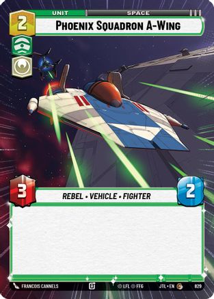 Phoenix Squadron A-Wing (829) (Hyperspace Foil) (829) [Jump to Lightspeed] - Fantasy Flight Games - Card Brawlers | Quebec | Canada |