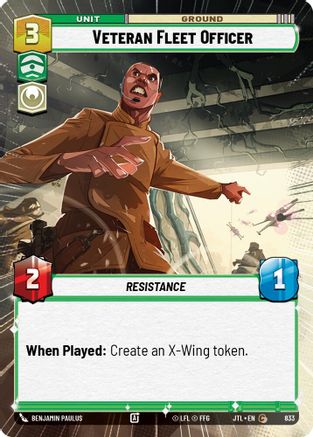 Veteran Fleet Officer (833) (Hyperspace Foil) (833) [Jump to Lightspeed] - Fantasy Flight Games - Card Brawlers | Quebec | Canada |