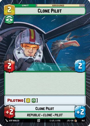 Clone Pilot (842) (Hyperspace Foil) (842) [Jump to Lightspeed] - Fantasy Flight Games - Card Brawlers | Quebec | Canada |