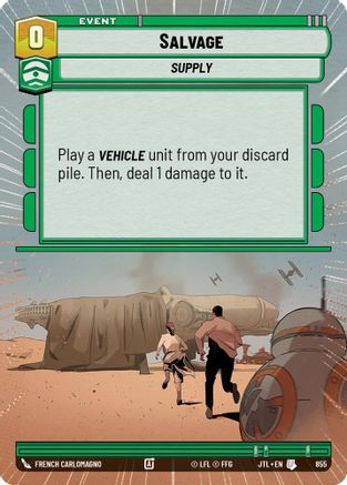 Salvage (855) (Hyperspace Foil) (855) [Jump to Lightspeed] - Fantasy Flight Games - Card Brawlers | Quebec | Canada |