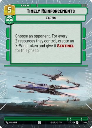 Timely Reinforcements (864) (Hyperspace Foil) (864) [Jump to Lightspeed] - Fantasy Flight Games - Card Brawlers | Quebec | Canada |