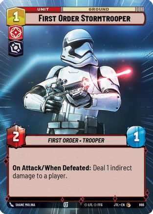 First Order Stormtrooper (866) (Hyperspace Foil) (866) [Jump to Lightspeed] - Fantasy Flight Games - Card Brawlers | Quebec | Canada |