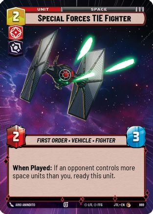 Special Forces TIE Fighter (869) (Hyperspace Foil) (869) [Jump to Lightspeed] - Fantasy Flight Games - Card Brawlers | Quebec | Canada |