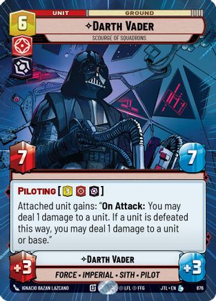 Darth Vader - Scourge of Squadrons (876) (Hyperspace Foil) (876) [Jump to Lightspeed] - Fantasy Flight Games - Card Brawlers | Quebec | Canada |