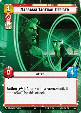 Massassi Tactical Officer (880) (Hyperspace Foil) (880) [Jump to Lightspeed] - Fantasy Flight Games - Card Brawlers | Quebec | Canada |